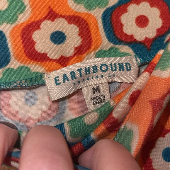 Stretchy floral yoga pants medium - Picture 5 of 5